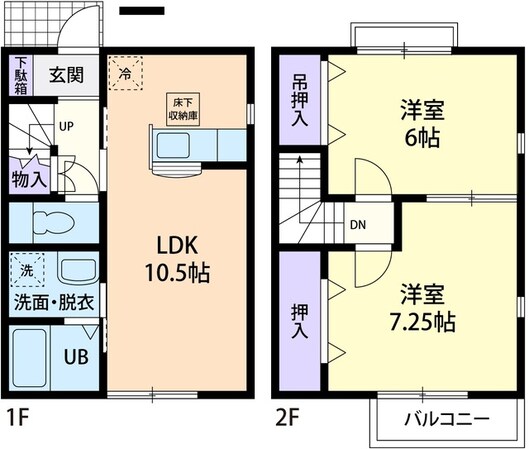 サニーヒル東前　Ｂ棟の物件間取画像